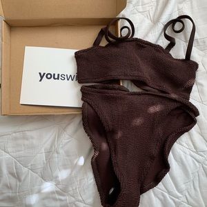 YouSwim Poise Standard Waist Bikini in espresso